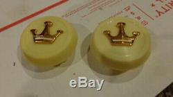 1955 1956 Imperial Nos Mopar 1607924 Dome Light Lens Pair Chrysler Crown Lebaron