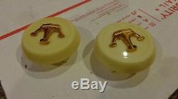 1955 1956 Imperial Nos Mopar 1607924 Dome Light Lens Pair Chrysler Crown Lebaron