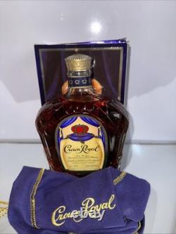 1970s Crown Royal Canadian Rye Whisky 25 fl oz 70 % proof