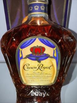 1970s Crown Royal Canadian Rye Whisky 25 fl oz 70 % proof