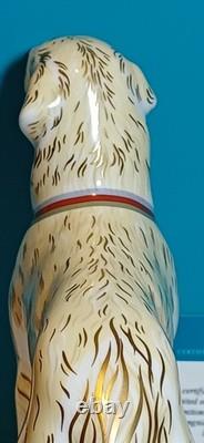 1st Ltd Ed. No 122 Royal Crown Derby War Dog 2016 Gold Stopper Boxed Certificate