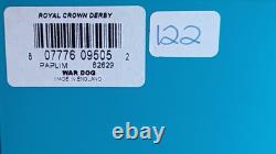 1st Ltd Ed. No 122 Royal Crown Derby War Dog 2016 Gold Stopper Boxed Certificate