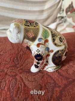 1st Quality Royal Crown Derby Old Imari Bulldog MMV11