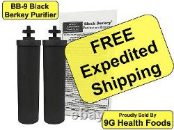 2 Black Berkey Replacement Purifiers Fits Royal Crown Imperial Lite Big BB-9 BB9