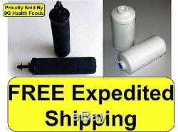 2 Black Berkey and 2 PF-2 Fluoride Filters New Royal Big Crown Imperial BB9