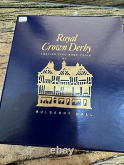 2 Pieces Of Royal Crown Derby Limited Edition Mulberry Hall Elephants Mum & Baby