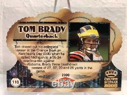2000 Crown Royale Die Cut #110 Tom Brady New England Patriots RC Rookie