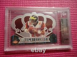 2000 Crown Royale Retail Die Cut Tom Brady Rookie Bgs 9 Mint New England Patriot