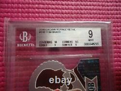 2000 Crown Royale Retail Die Cut Tom Brady Rookie Bgs 9 Mint New England Patriot