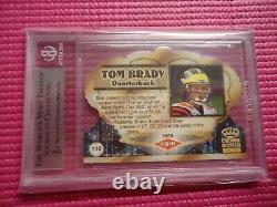 2000 Crown Royale Retail Die Cut Tom Brady Rookie Bgs 9 Mint New England Patriot