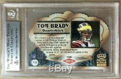 2000 Tom Brady Pacific Crown Royale Retail Red #110 BGS 9