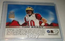 2000 Tom Brady Pacific Crown Royale Rookie Royalty RC Tampa Bay New England