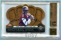 2001 Crown Royale Michael Vick Auto RC Rookie 65/250 BGS 9.5 Gem Mint