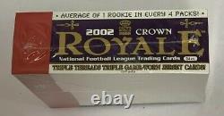 2002 Pacific Crown Royale Football Factory Sealed Retail Box