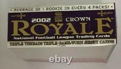 2002 Pacific Crown Royale Football Factory Sealed Retail Box