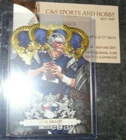 2010 PANINI Crown Royale #59 Tom Brady 12/25 GOLD JERSEY NUMBER