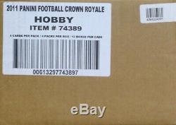 2011 Panini Crown Royale Football Hobby 12-Box Case