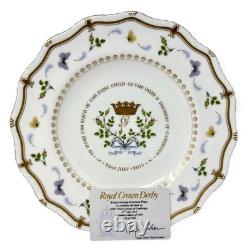 2013 Royal Crown Derby Gadroon Plate PRINCE GEORGE #150/1500 New in Box with Card 2013 Royal Crown Derby Gadroon Plate PRINCE GEORGE #150/1500 New in Box with Card