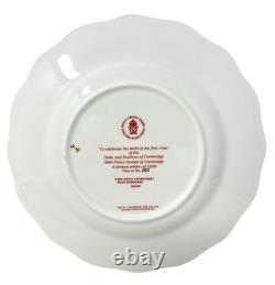 2013 Royal Crown Derby Gadroon Plate PRINCE GEORGE #150/1500 New in Box with Card