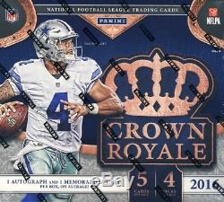 2016 Panini Crown Royale Football Retail 20-Box Case