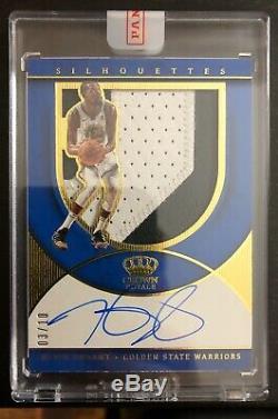 2018-19 Panini Crown Royale Kevin Durant Silhouette Gold Patch 3/10 Sealed