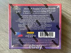 2018-19 Panini Crown Royale Sealed Hobby Box Luka Doncic Trae Young RC Year