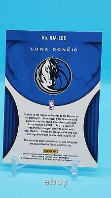 2018-19 Panini Gold Crown Royale Rookie Jersey On Card Auto Luka Doncic 09/25