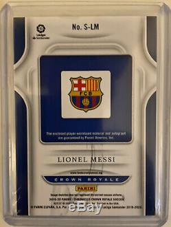 2019-20 Chronicles Crown Royale Lionel Messi Silhouettes Jersey Auto 31/35