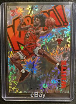2019-20 Crown Royale Coby White Kaboom! Chicago Bulls RC Rookie #4