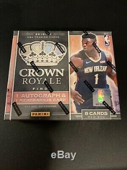 2019-20 Crown Royale FOTL Hobby Box Factory Sealed Zion Morant Rui Coby
