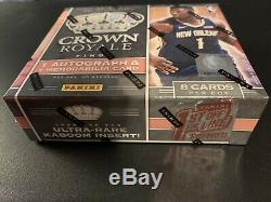 2019-20 Crown Royale FOTL Hobby Box Factory Sealed Zion Morant Rui Coby