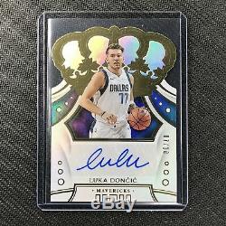 2019-20 Crown Royale LUKA DONCIC Gold Crown Auto 7/10