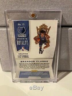 2019/20 Crown Royale Rookie Royalty ONE OF ONE Brandon Clarke