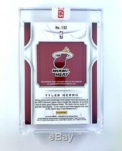 2019-20 Crown Royale TYLER HERRO Rookie RC Silhouettes Prime GOLD RPA /25