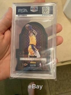 2019-20 Crown Royale Zion Williamson Lebron BLUE Air To the Throne /75 PSA 9 RC