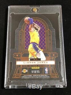 2019-20 Crown Royale Zion Williamson Lebron James Air To The Throne 4/75 Sp