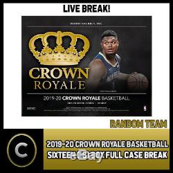 2019-20 Panini Crown Royale 16 Box (full Case) Break #b309 Random Teams