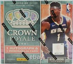 2019-20 Panini Crown Royale Basketball Factory Sealed Hobby Box