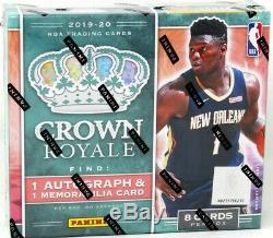 2019/20 Panini Crown Royale Basketball Hobby Box Blowout Cards