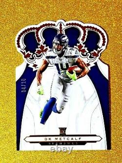 2019 Panini Chronicles Crown Royale DK Metcalf RC Gold /10 Rookie CR-19 Gem Mint