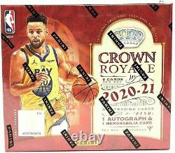 2020/21 Panini Crown Royale Basketball Factory Sealed Hobby Box