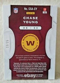 2020 Chase Young Chronicles Crown Royale Silhouettes RC AUTO / PATCH. 13/25