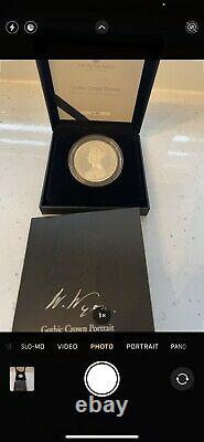 2021 ROYAL MINT GOTHIC CROWN PORTRAIT 2021 2oz SILVER PROOF COIN BRAND NEW #2