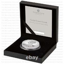 2021 ROYAL MINT GOTHIC CROWN PORTRAIT SILVER PROOF TWO OUNCE 2oz BRAND NEW