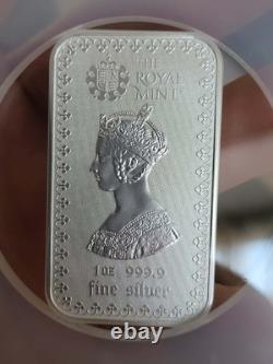 2025 Royal Mint 1oz The GOTHIC CROWN Silver Bar NEW Graded NGC MS70 2 OF 24 (2)