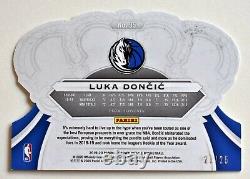 /25 LUKA DONCIC 2019-20 Crown Royale PURPLE CRACKED ICE PRIZM Die-Cut #95 SSP