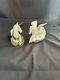 3 Pieces Of Royal Crown Derby Mythical Beasts Unicorn & Plate & Pegasus