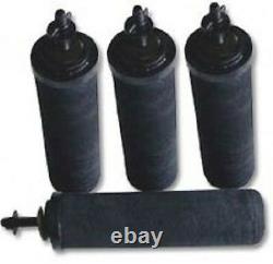 4 Black Berkey Replacement Water Filters Big Royal Imperial Crown NEW & Primer