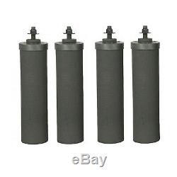 4 Black Berkey and 4 PF-2 Fluoride Filters Big Travel Royal Crown Imperial BB9