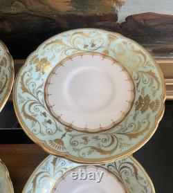 (4) ROYAL CROWN DERBY Darley Abbey TEA CUPS AND SAUCERS New